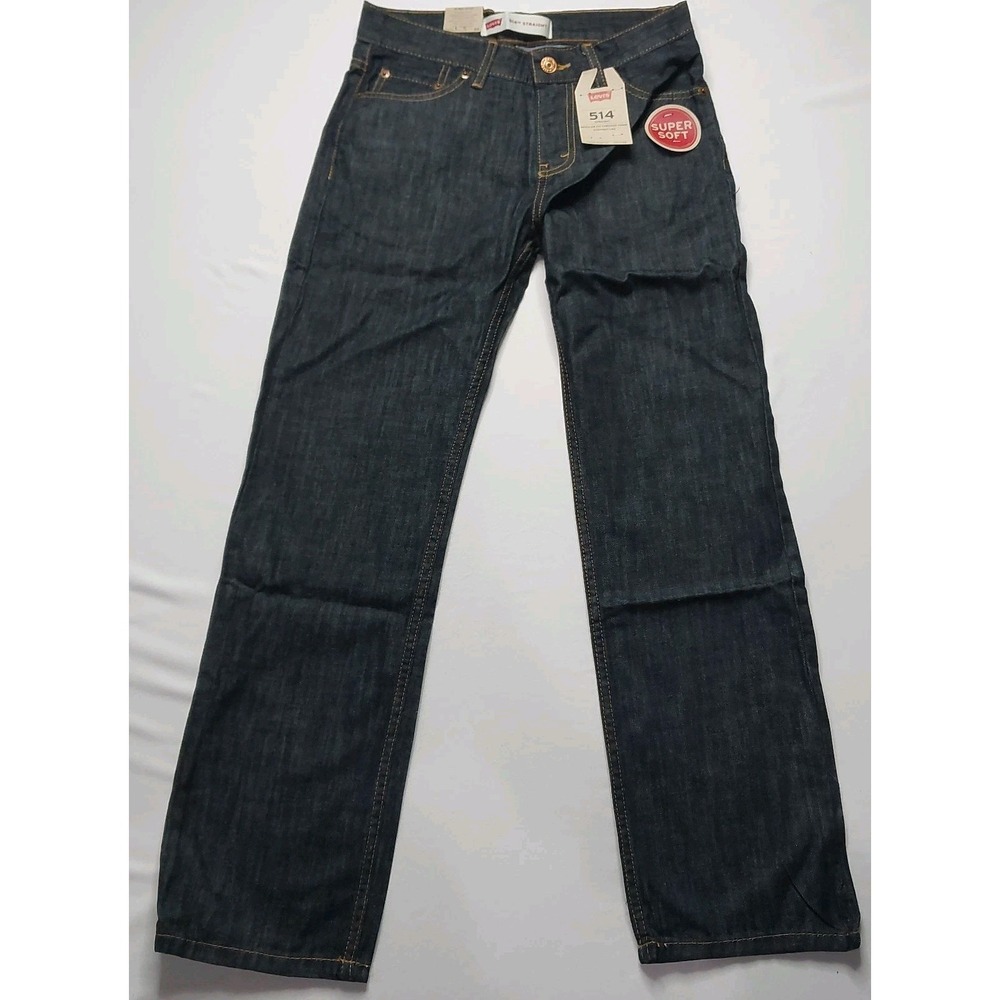 Levi's 514 Straight Leg Denim Blue Jeans Boy's Size 14 Reg 27x27‎